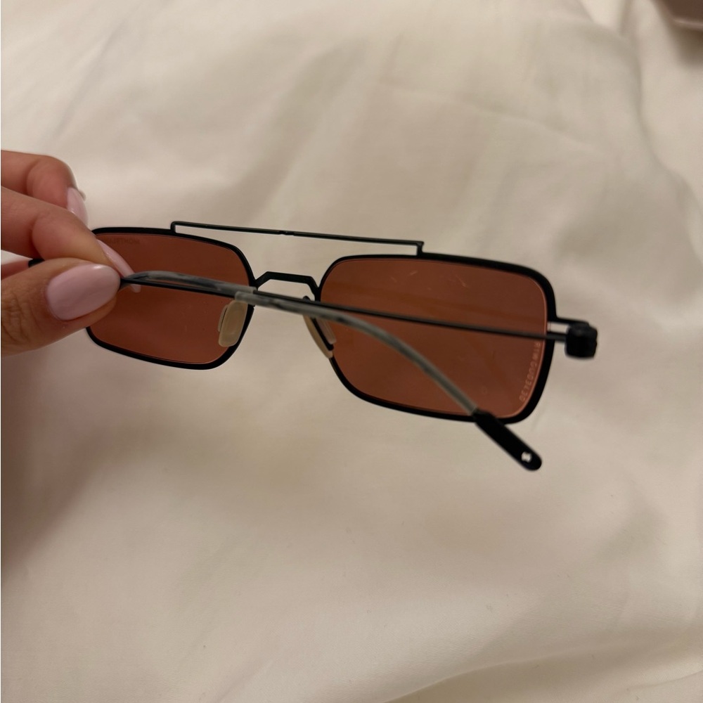 Rectangular Montblanc Sunglasses With Orange Lens… - image 3